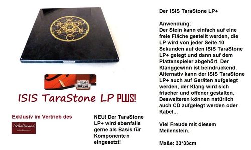 ISIS TaraStone LP PLUS der Große! Auch perfekt unter Geräten, für Tonträger...