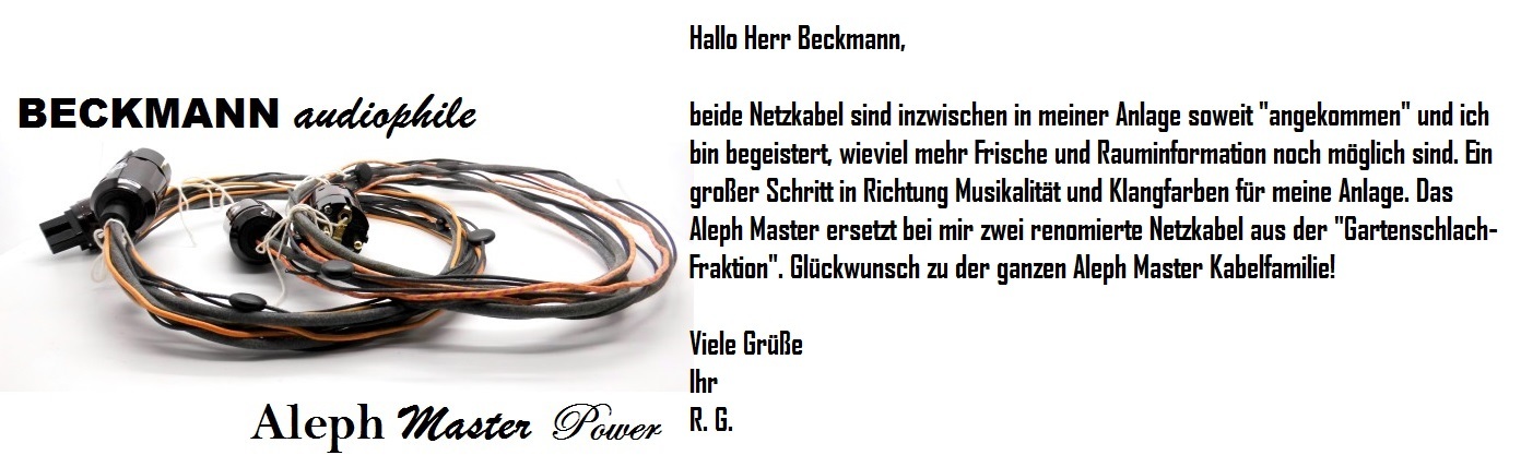 Banner_Kundenfeedback_BECKMANN_audiophile_Aleph_Master_Power